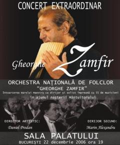 Gheorghe Zamfir concert 22 dec